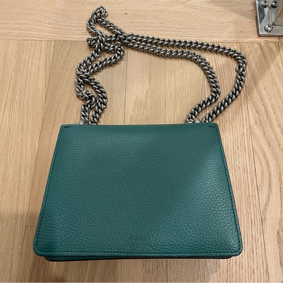 GUCCI Green Lambskin Mini Dionysus Shoulder Bag - Picture 8 of 9